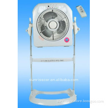 12'' Rechargeable Stand Fan with remote & LED light